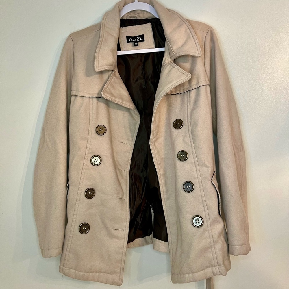 rue21 Belted Heavy Jacket/Peacoat